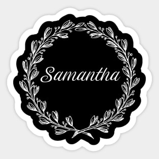 Samantha Floral Wreath Sticker